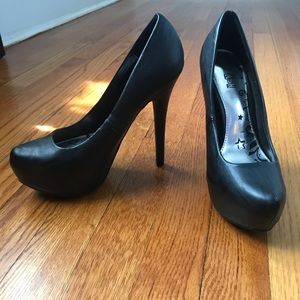 Brash Faux Leather Stilettos